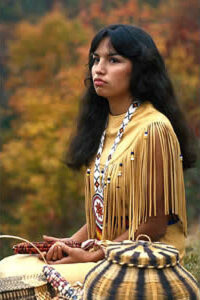 Beautiful Raven Haired Algonquin Woman