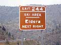 Eldora Ski Area Sign