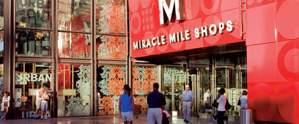 Shopping at Planet hollywood and Miracle Mile